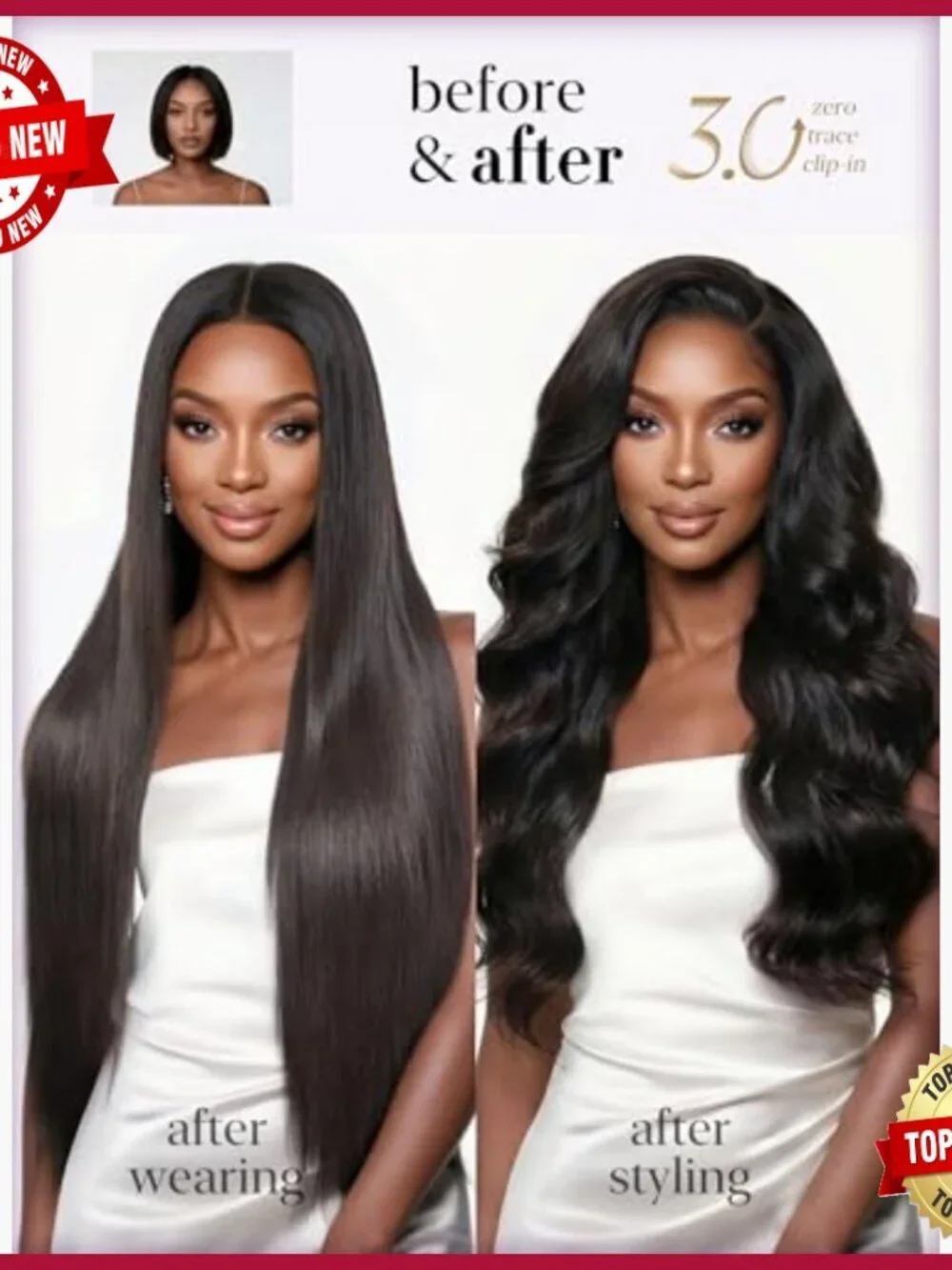 Silky Straight 16 Inch Clip In Hair Extensions 100g 2 Pack Human Hair